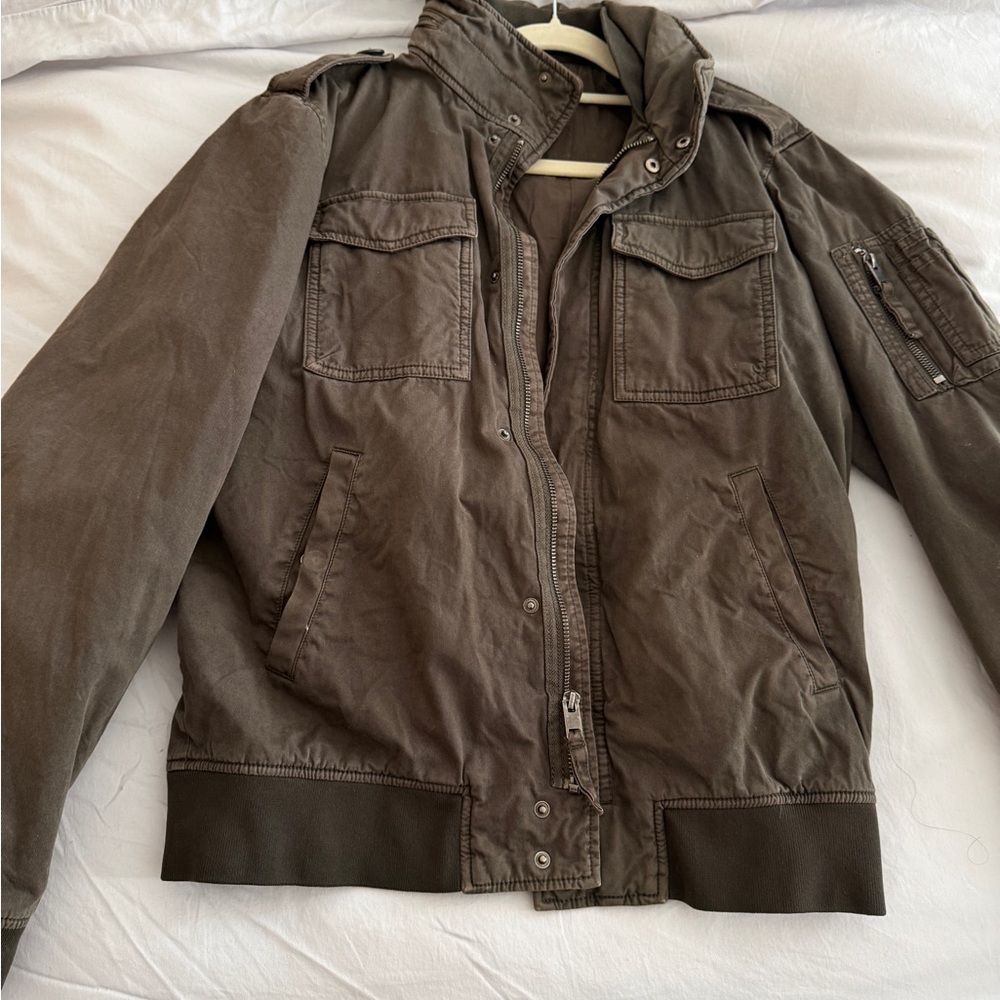 Express Men's Olive Military Field Jacket